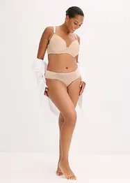 Padded-BH med blomsterbroderi, bonprix