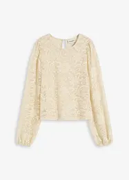 Kort topp av elastisk blonde, bonprix