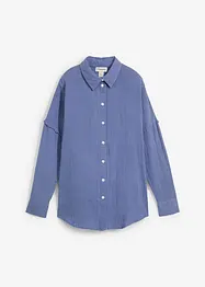 Oversized skjorte i luftig musselin, bonprix