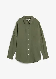 Oversized skjorte i luftig musselin, bonprix