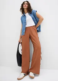 Slip on-bukse med sløyfer, bonprix