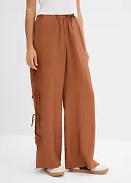 Slip on-bukse med sløyfer, bonprix