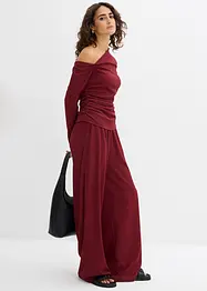 One shoulder-topp av strukturert krepp, bonprix