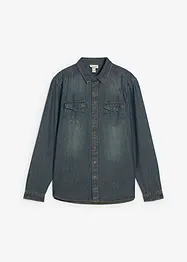 Denimskjorte i 100% bomull, bonprix