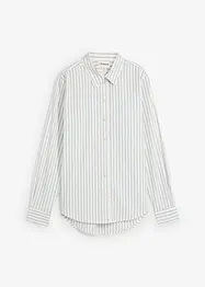 Skjortebluse med silkeandel, bonprix