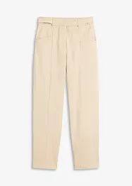 Satengbukse med tapered fit, bonprix