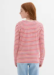 Langermet topp i ren økologisk bomull (3-pack), bonprix