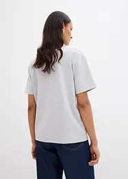 Poloskjorte i viskosemiks, bonprix