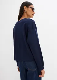 Langermet topp i 100% bomull, bonprix