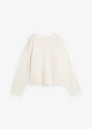 Langermet topp i 100% bomull, bonprix