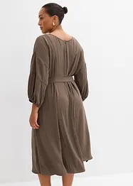Crinkle kjole, bonprix