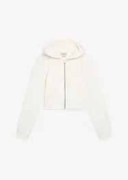 Sweatjakke med hette av 100% økologisk bomull, bonprix