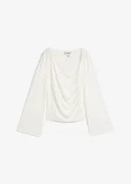 Langermet topp i ribbemateriale, bonprix
