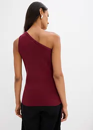 Off shoulder-strikket topp i viskosemiks, bonprix
