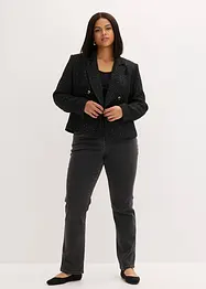 Kort blazer i myk bouclé, bonprix