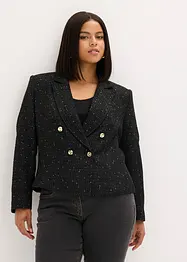 Kort blazer i myk bouclé, bonprix