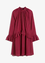 Chiffonkjole med volanger, bonprix