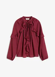 Blusetunika med volanger, bonprix