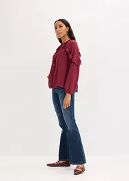 Blusetunika med volanger, bonprix