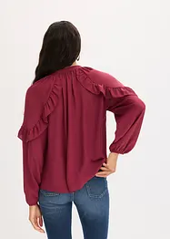 Blusetunika med volanger, bonprix