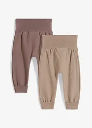 Strikkebukse til å vokse i av bomullsmiks (2-pack), bonprix