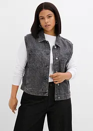 Jeansvest av bomull, bonprix