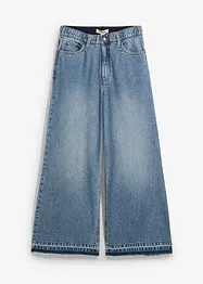Wide Leg-jeans High Waist, cropped, bonprix