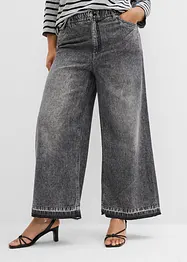 Wide Leg-jeans High Waist, cropped, bonprix