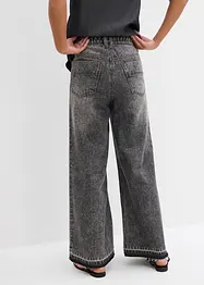 Wide Leg-jeans High Waist, cropped, bonprix