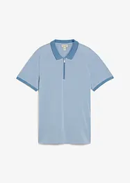 Piké-poloskjorte med glidelås, bonprix