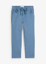 Regular Fit slip on-bukse i 100% bomull, Straight, bonprix