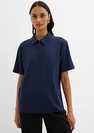 Poloskjorte i viskosemiks, bonprix
