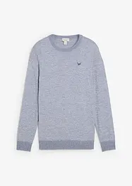 Finstrikket genser med bomull, bonprix