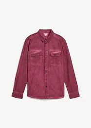 Langermet skjorte i 100% bomull i vasket look, bonprix