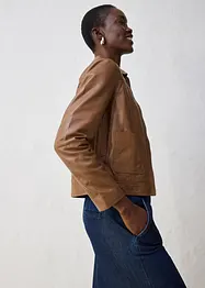 Skinnjakke i lammenappa, bonprix