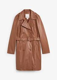 Skinnjakke i lammenappa og trenchcoat-modell, bonprix