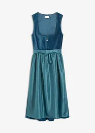 Dirndl med fløyel i midi-lengde (2-delt sett), bonprix