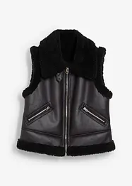Vest i imitert skinn, bonprix