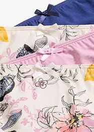 Truse med økologisk bomull og høy midje (4-pack), bonprix