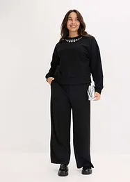 Oversized sweatshirt i bomull, bonprix