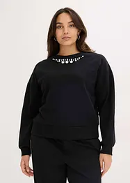 Oversized sweatshirt i bomull, bonprix