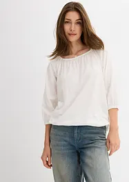 Trikotbluse i 100% økologisk bomull, bonprix