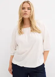 Trikotbluse i 100% økologisk bomull, bonprix