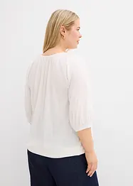 Trikotbluse i 100% økologisk bomull, bonprix