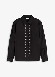 Bluse med naglepynt, bonprix