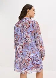 Tunikakjole i chiffon med knyting i halsen, bonprix