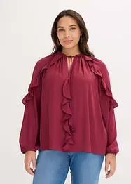 Blusetunika med volanger, bonprix