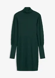 Strikkekjole med rullekrage, bonprix