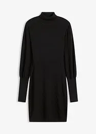 Strikkekjole med rullekrage, bonprix
