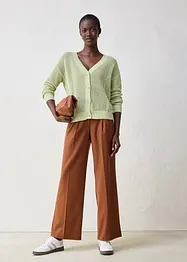 Cardigan med hullmønster, bonprix